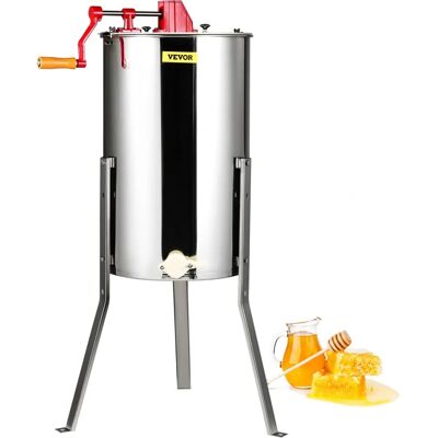 Vevor Estrattore di Miele in Acciaio Inox a 3 Telai - Attrezzatura Apicoltura Manuale Vevor Estrattore di Miele in Acciaio Inox a 3 Telai - Attrezzatura Apicoltura Manuale