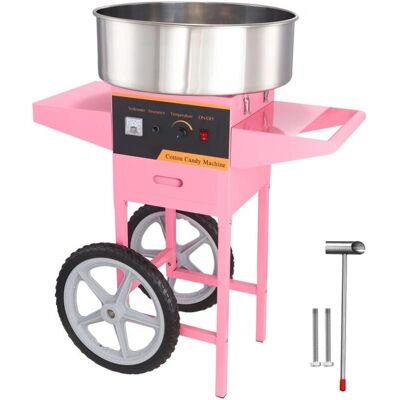 Vevor Machine à Barbe à Papa - Rose - 1000W - 6 pièces/min - Acier Inox - Fête - Publicité Vevor Machine à Barbe à Papa - Rose - 1000W - 6 pièces/min - Acier Inox - Fête - Publicité