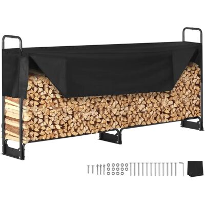 Vevor 8.5FT Außenschichtholzregal mit Abdeckung - Schwerlast, 102x14.2x46.1 Zoll Vevor 8.5FT Außenschichtholzregal mit Abdeckung - Schwerlast, 102x14.2x46.1 Zoll