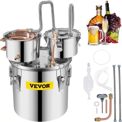 Distillateur d'eau alcool Vevor - 5 Gal/21L Acier Inoxydable - Publicité Distillateur d'eau alcool Vevor - 5 Gal/21L Acier Inoxydable - Publicité