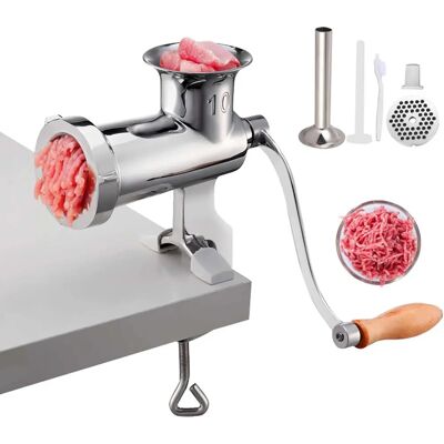 VEVOR Fleischmühle Edelstahl Handbetrieblich - Stabil Klemme - Vielseitig VEVOR Fleischmühle Edelstahl Handbetrieblich - Stabil Klemme - Vielseitig