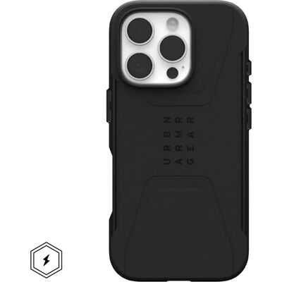 Urban Armor Gear Civilian Mobildeksel - Støtdempende - Svart - for Samsung Galaxy Z Fold6 Urban Armor Gear Civilian Mobildeksel - Støtdempende - Svart - for Samsung Galaxy Z Fold6
