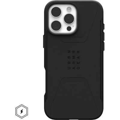 Civilian MagSafe hoesje voor iPhone 16 Pro Max - Zwart Civilian MagSafe hoesje voor iPhone 16 Pro Max - Zwart