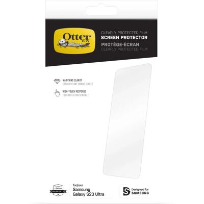 Protection d'écran OtterBox Galaxy S23 Ultra - Résistant aux rayures, Recyclable - Publicité Protection d'écran OtterBox Galaxy S23 Ultra - Résistant aux rayures, Recyclable - Publicité