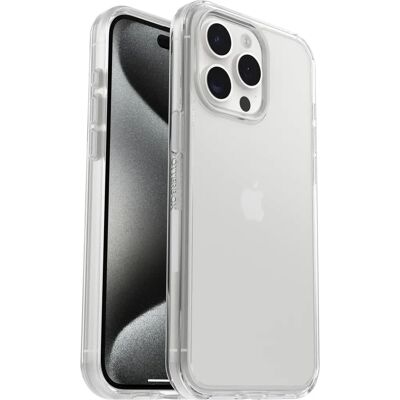 Coque transparente OtterBox Symmetry pour iPhone 15 Pro Max - Publicité Coque transparente OtterBox Symmetry pour iPhone 15 Pro Max - Publicité