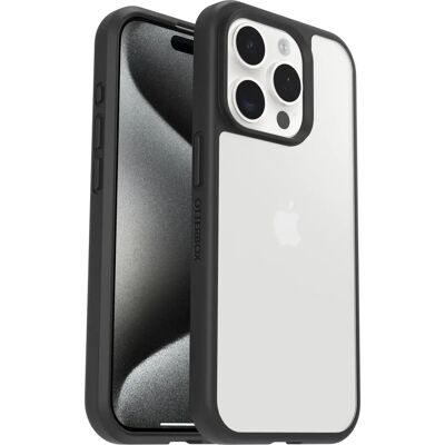 Coque OtterBox React pour iPhone 15 Pro Transparent/Noir Coque OtterBox React pour iPhone 15 Pro Transparent/Noir