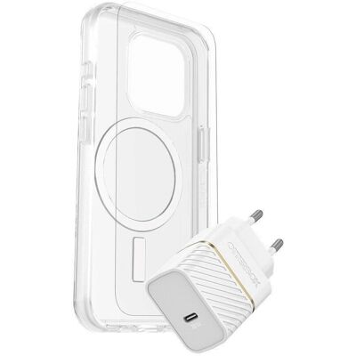 Otterbox iPhone 15 Pro MagSafe Sæt - Sølv Otterbox iPhone 15 Pro MagSafe Sæt - Sølv