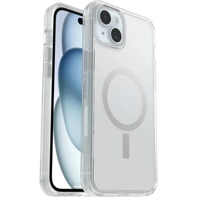 OtterBox Symmetry Clear avec MagSafe - Coque pour iPhone 15 Plus, 14 Plus - Publicité OtterBox Symmetry Clear avec MagSafe - Coque pour iPhone 15 Plus, 14 Plus - Publicité
