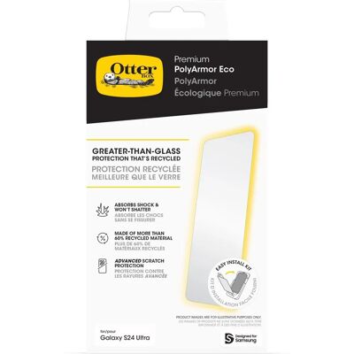 OtterBox Galaxy S24 Ultra Displayschutzglas - Transparent, Stoßfest OtterBox Galaxy S24 Ultra Displayschutzglas - Transparent, Stoßfest