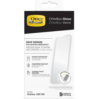 OtterBox Galaxy A55 Näytönsuojus - Kestää naarmuja - Läpinäkyvä OtterBox Galaxy A55 Näytönsuojus - Kestää naarmuja - Läpinäkyvä