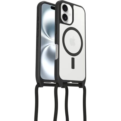 OtterBox iPhone 16 - MagSafe Kettinghoesje - Zwart/Transparant OtterBox iPhone 16 - MagSafe Kettinghoesje - Zwart/Transparant