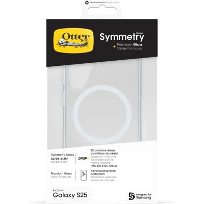 OtterBox Galaxy S25 Transparent Tunn Skal med Magneter & Glas OtterBox Galaxy S25 Transparent Tunn Skal med Magneter & Glas