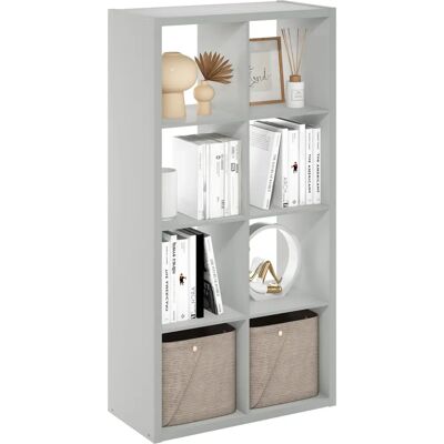 Furinno Light Grey 8-Cube Storage Organizer - Storage Organizer Furinno Light Grey 8-Cube Storage Organizer - Storage Organizer