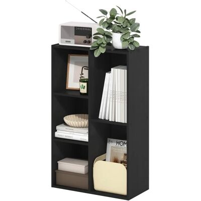 Furinno - Luder 5-Cube Reversible Open Shelf - Blackwood - Étagère - Publicité Furinno - Luder 5-Cube Reversible Open Shelf - Blackwood - Étagère - Publicité