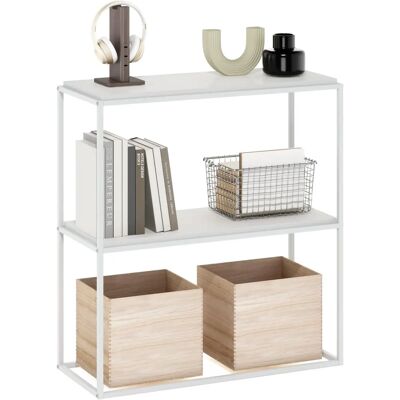 Furinno Moretti Modern Lifestyle Wide Stackable Shelf - Shelf Furinno Moretti Modern Lifestyle Wide Stackable Shelf - Shelf