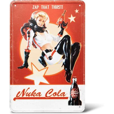 DEVplus Fallout Metalen Bord Nuka Cola Girl DEVplus Fallout Metalen Bord Nuka Cola Girl