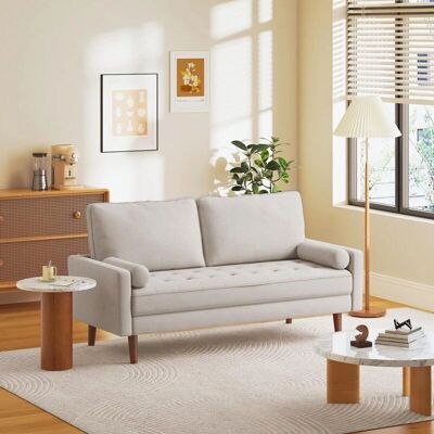 Keepbuying - Divano lino a 3 posti - Tessuto di lino - Sofa Keepbuying - Divano lino a 3 posti - Tessuto di lino - Sofa