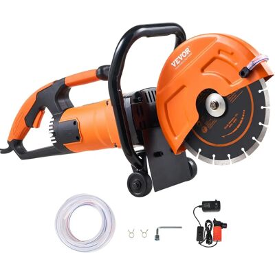 Vevor 230mm Beton körkivágó 2000W - Nedves/Száraz vágás Vevor 230mm Beton körkivágó 2000W - Nedves/Száraz vágás