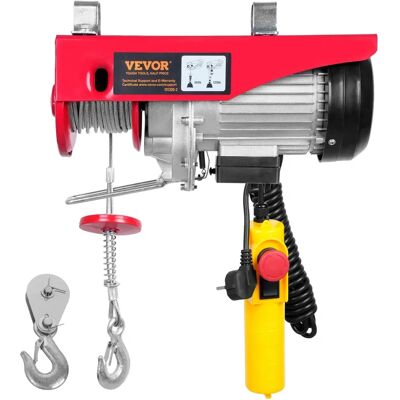 Vevor Elektrisk vinsch - 1320 lbs kapacitet - 1150W 220V stålwire - 40ft fjärrkontroll Vevor Elektrisk vinsch - 1320 lbs kapacitet - 1150W 220V stålwire - 40ft fjärrkontroll