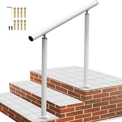 Pasamanos exterior VEVOR - Ajustable en aluminio para 1-3 peldaños Pasamanos exterior VEVOR - Ajustable en aluminio para 1-3 peldaños