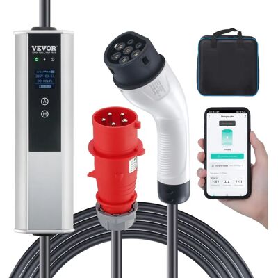 Vevor EV-Ladegerät Typ 2 Tragbar 32A 7,5 m Vevor EV-Ladegerät Typ 2 Tragbar 32A 7,5 m