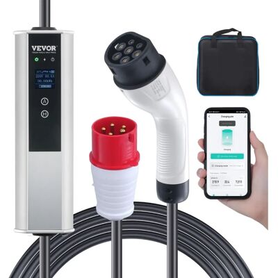 Vevor Tragbarer EV-Ladegerät - Typ 2, 16A, 3,68/11kW, 7,5m Kabel Vevor Tragbarer EV-Ladegerät - Typ 2, 16A, 3,68/11kW, 7,5m Kabel