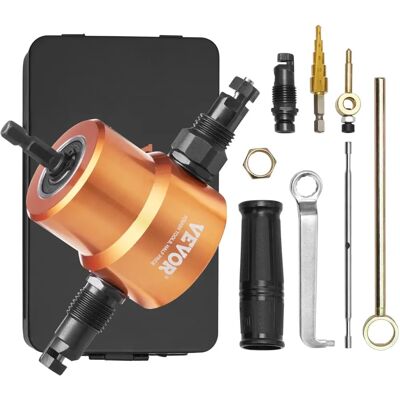Vevor Doppelkopf-Blechnibblerschneider - Metallblechnibbler mit Drehkopf für Gerade, Kurve, Kreis Vevor Doppelkopf-Blechnibblerschneider - Metallblechnibbler mit Drehkopf für Gerade, Kurve, Kreis