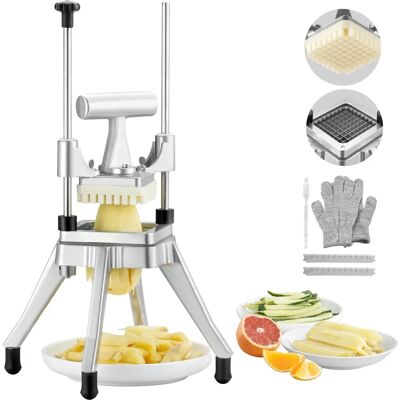 VEVOR Cortadora Comercial de Verduras - Cortador de Acero Inoxidable 3/8 pulg. VEVOR Cortadora Comercial de Verduras - Cortador de Acero Inoxidable 3/8 pulg.