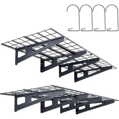 Vevor Garage Storage Shelving - 2 Pack, Heavy Duty Wall Mounted - 6x2 ft - 1000 lbs Vevor Garage Storage Shelving - 2 Pack, Heavy Duty Wall Mounted - 6x2 ft - 1000 lbs