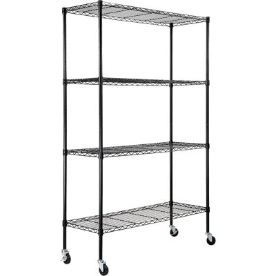 Vevor Estantería de almacenamiento - 4 niveles ajustables - Capacidad 317 kg Vevor Estantería de almacenamiento - 4 niveles ajustables - Capacidad 317 kg