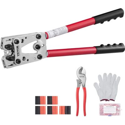 Vevor Battery Cable Lug Crimping Tool - Heavy Duty Wire Lugs Vevor Battery Cable Lug Crimping Tool - Heavy Duty Wire Lugs