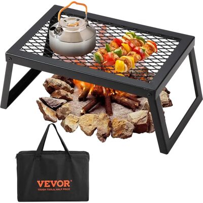 Vevor Klappbare Lagerfeuergrill - Tragbare Stahlgitter für Kochen Vevor Klappbare Lagerfeuergrill - Tragbare Stahlgitter für Kochen