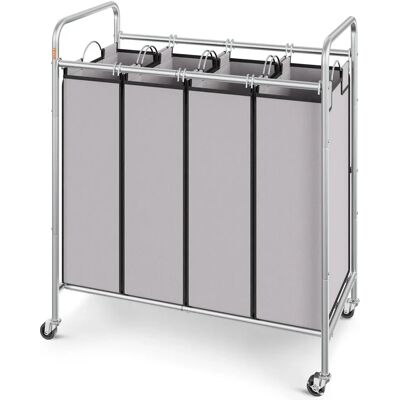 Vevor Schwerer 3-Abschnitte Wäschewagen mit Rädern Vevor Schwerer 3-Abschnitte Wäschewagen mit Rädern