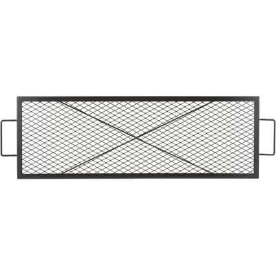 Vevor Grille Rectangulaire en Acier 111x38cm - Camping & Foyer - Publicité Vevor Grille Rectangulaire en Acier 111x38cm - Camping & Foyer - Publicité