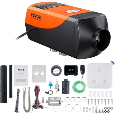 Vevor Calentador de Aire Diésel - 12V 2KW con Mando y Pantalla LCD Vevor Calentador de Aire Diésel - 12V 2KW con Mando y Pantalla LCD