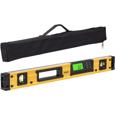 Vevor Aluminiowa Cyfrowa Libela - 0-360° - 600mm - Bańki i LCD Vevor Aluminiowa Cyfrowa Libela - 0-360° - 600mm - Bańki i LCD