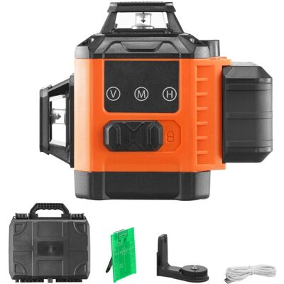 Poziomica Laser VEVOR - Pokrycie 360°, Zasięg 30m, Precyzja ±0,28cm Poziomica Laser VEVOR - Pokrycie 360°, Zasięg 30m, Precyzja ±0,28cm
