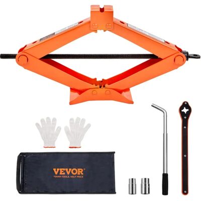 Vevor Stahl-Scissorhebel – 2,5 Ton, 3,7-17,1" Hebebereich – Tragbarer Wagenheber Vevor Stahl-Scissorhebel – 2,5 Ton, 3,7-17,1" Hebebereich – Tragbarer Wagenheber