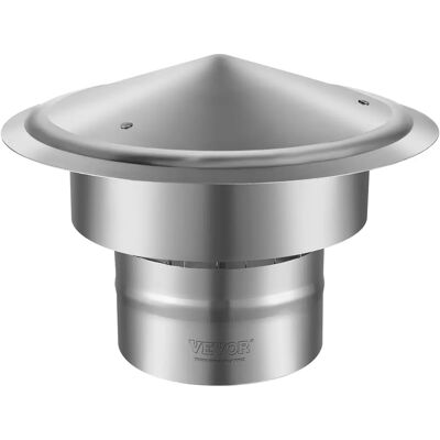 Vevor Edelstahl-Schornsteinabdeckung - 6 Zoll Isolationsbelüftung Abdeckung Außen - Silber Vevor Edelstahl-Schornsteinabdeckung - 6 Zoll Isolationsbelüftung Abdeckung Außen - Silber
