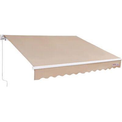 Vevor Marque Tonnelle Manuelle Rétractable - 10x8 ft Ombrage de Patio - Publicité Vevor Marque Tonnelle Manuelle Rétractable - 10x8 ft Ombrage de Patio - Publicité