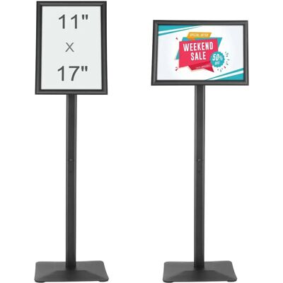 Vevor Pedestal-Schildhalter - Verstellbarer Posterständer für 11 x 17 Zoll Vevor Pedestal-Schildhalter - Verstellbarer Posterständer für 11 x 17 Zoll