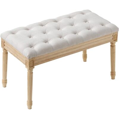 Banquette Tapissée Succebuy - 16" Beige - Polyvalente, Solide, Facile à Assembler - Publicité Banquette Tapissée Succebuy - 16" Beige - Polyvalente, Solide, Facile à Assembler - Publicité