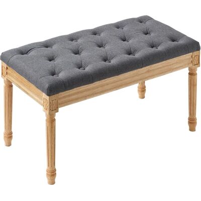Vevor Modèle 16" Banc Rembourré - Entrée Salle à Manger Chambre Gris - Publicité Vevor Modèle 16" Banc Rembourré - Entrée Salle à Manger Chambre Gris - Publicité