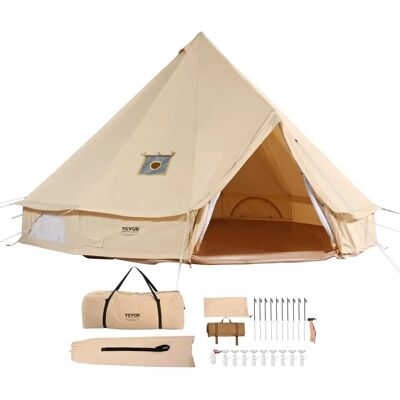 Vevor Cotton Yurt Tent - Water-resistant 3m Diameter Vevor Cotton Yurt Tent - Water-resistant 3m Diameter