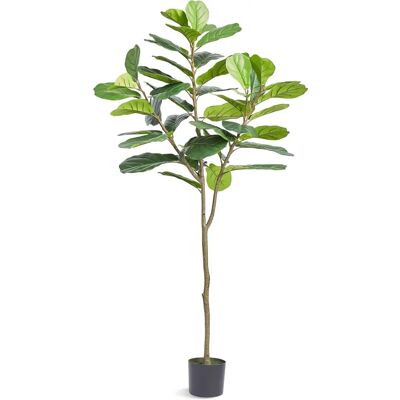 Succebuy Künstlicher Fiddle Leaf Fig Tree - 6 FT, Kunstpflanze mit Kippschutz Succebuy Künstlicher Fiddle Leaf Fig Tree - 6 FT, Kunstpflanze mit Kippschutz