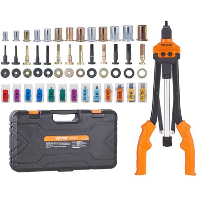 VEVOR Nietmuttern-Set - 16 Zoll, 186 Muttern, 13 Mandrels - Nietmutternwerkzeug VEVOR Nietmuttern-Set - 16 Zoll, 186 Muttern, 13 Mandrels - Nietmutternwerkzeug