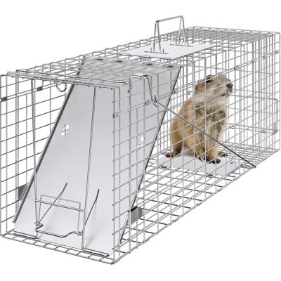 Piège à animaux humain pour chats écureuils souris 31x10x12 - Trappe Animal - Publicité Piège à animaux humain pour chats écureuils souris 31x10x12 - Trappe Animal - Publicité