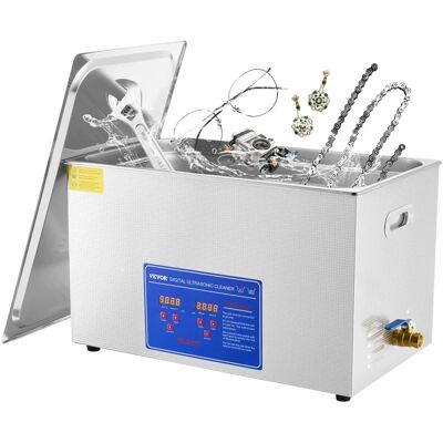 Limpia Ultrasonidos VEVOR de Acero Inoxidable 30L con Temporizador Digital - Limpieza Ultrasónica Limpia Ultrasonidos VEVOR de Acero Inoxidable 30L con Temporizador Digital - Limpieza Ultrasónica