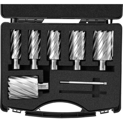 Vevor Annular Cutter Set - 6 pcs Weldon Shank - 2" Deep Cutting - For Magnetic Drills Vevor Annular Cutter Set - 6 pcs Weldon Shank - 2" Deep Cutting - For Magnetic Drills