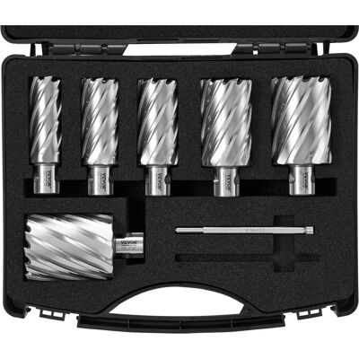 Vevor Annular Cutter Set - 6 pcs, 2" Depth, Universal Shank Vevor Annular Cutter Set - 6 pcs, 2" Depth, Universal Shank